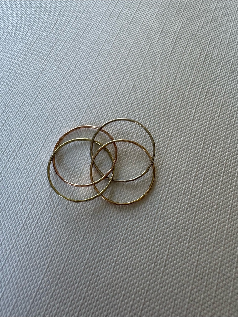 Melissa Joy Manning size 4 14k rolling interlocking ring - Picture 5 of 6